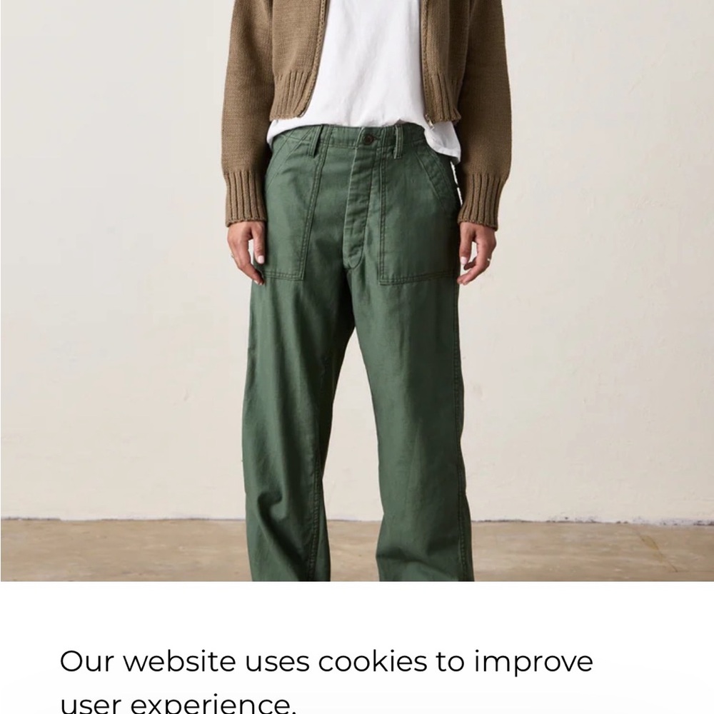 NSF green Wide-Leg Pants